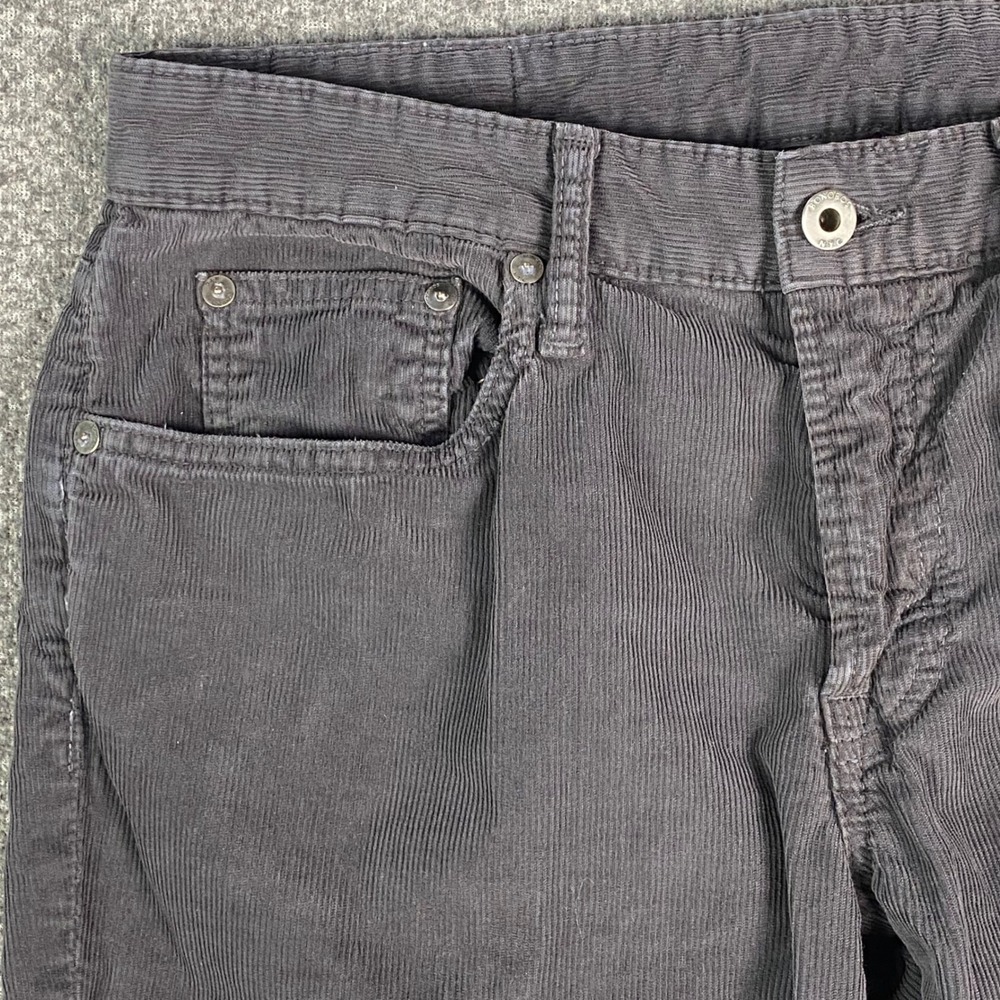 Bonobos Mens Corduroy Pants 30x32 Gray Slim Fit French Corduroy Casual Trousers - Picture 10 of 15